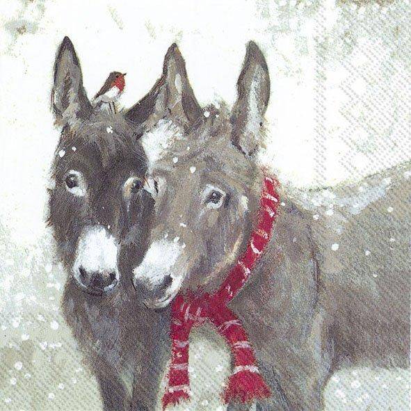 ihr Lunch Servietten Pips and Grey 33 x 33 cm