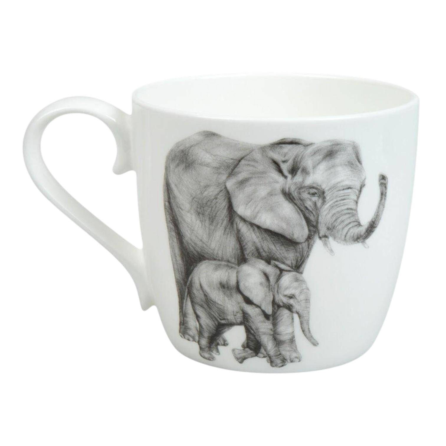 Könitz Amazing Animals Elefanten Becher aus Bone China 450 ml