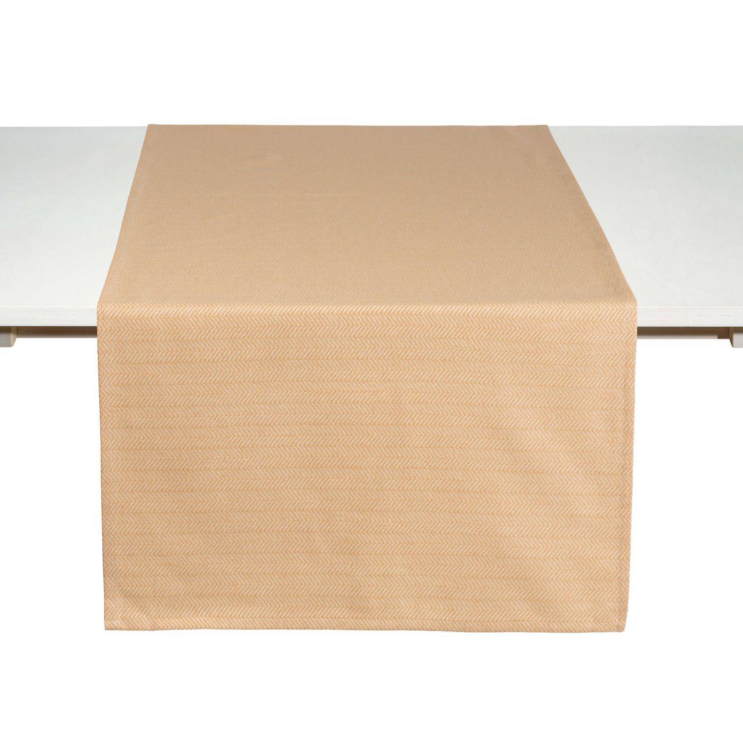 Pichler Tischdecke Hogard Apricot 150 x 250 cm