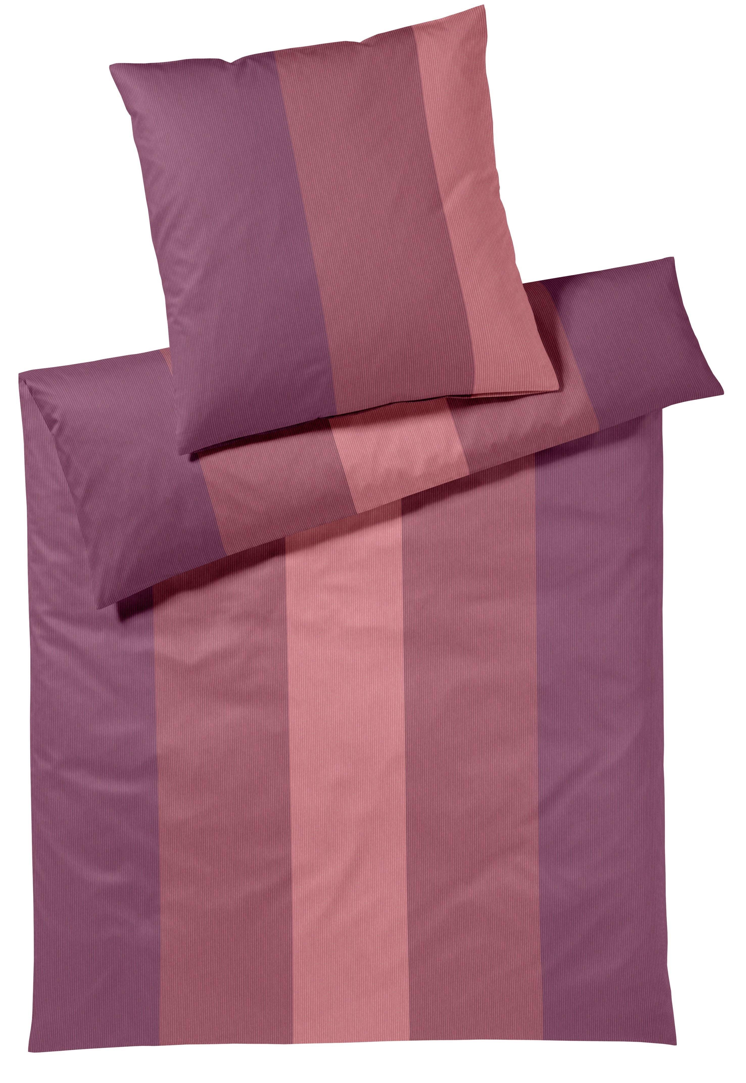 Elegante Jersey Bettwäsche Playlist Weinrot 155 x 220 cm