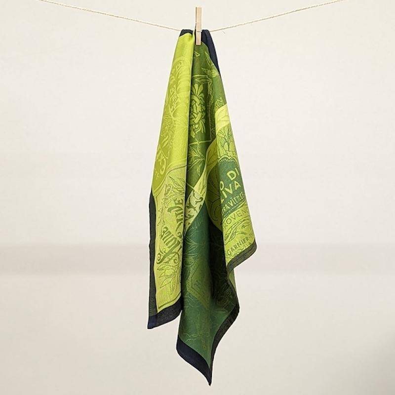 Garnier Thiebaut Geschirrtuch - Olives Vintage Vert