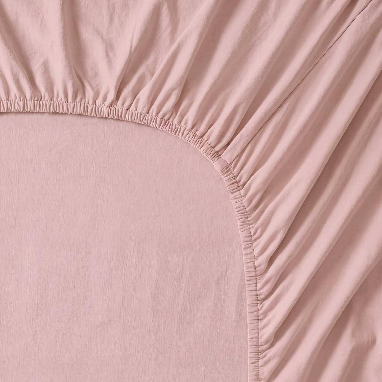 ESSENZA Fine Organic Jersey Spannbetttuch Blush Pink 140-160 x 200-220 cm