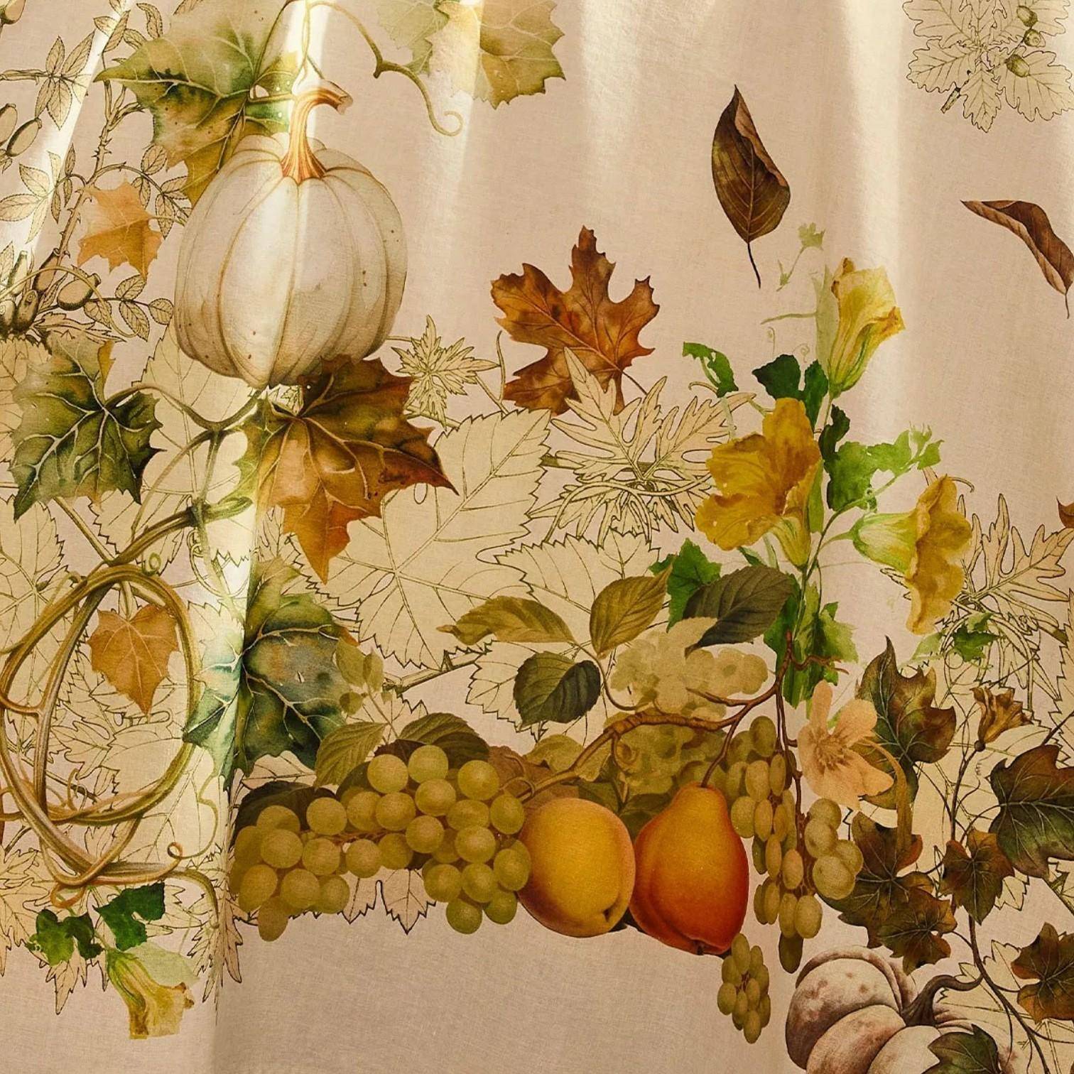 Garnier Thiebaut Mitteldecke Delices d'automne potiron 115 x 115 cm