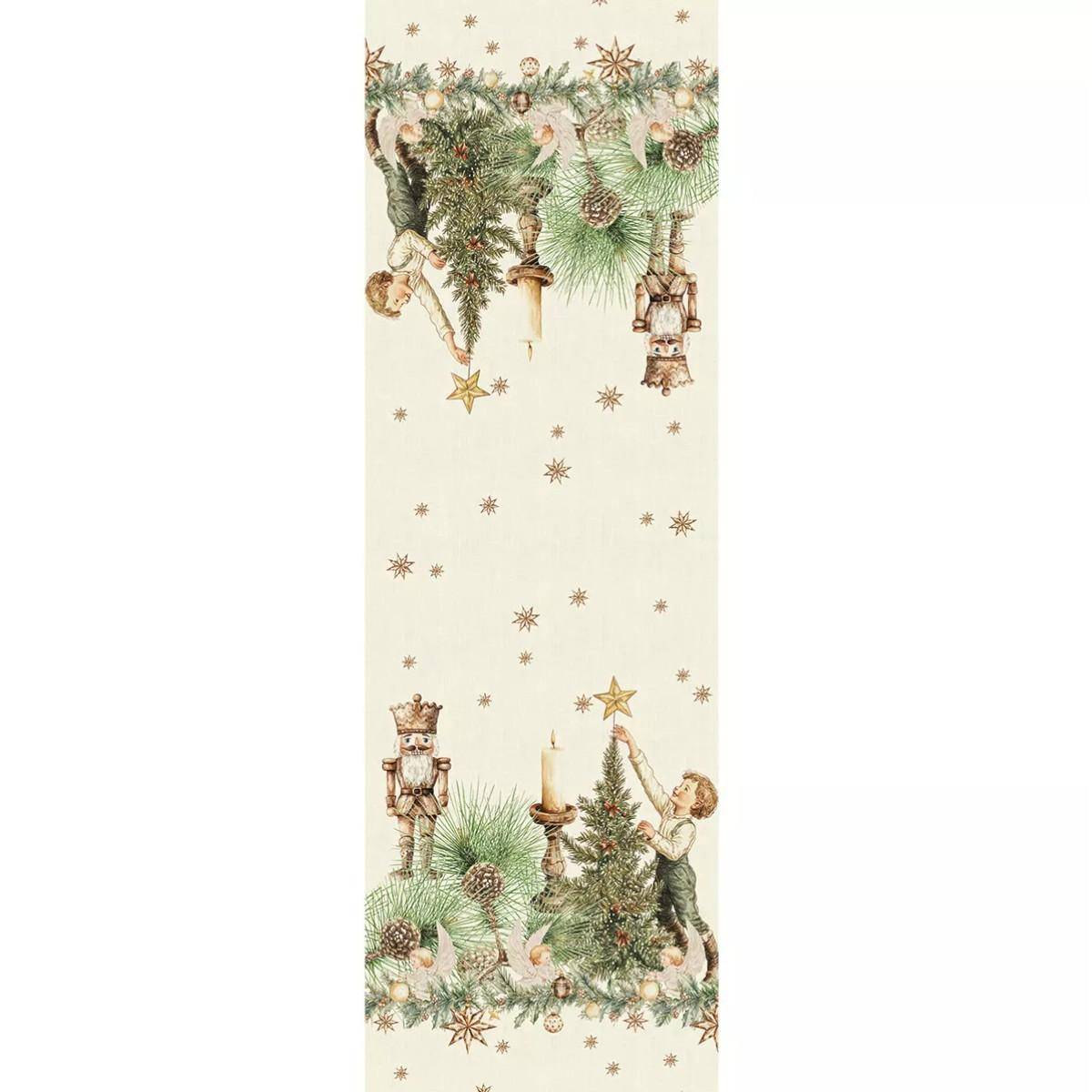 Garnier Thiebaut Tischläufer Noel vintage Dore 50 x 155 cm