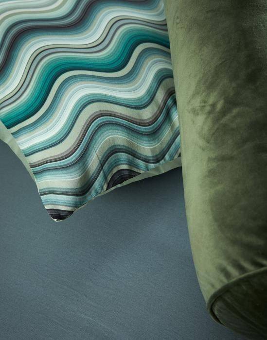 ESSENZA Baumwollsatin Bettwäsche Sol Comforting Green 135 x 200 cm + 80 x 80 cm