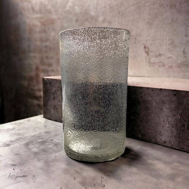 DutZ Vase - Cylinder Clear Bubbles 27 cm
