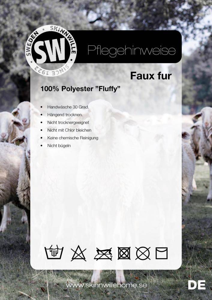 Skinnwille Plaid Fluffy Nougat M 120 x 180 cm