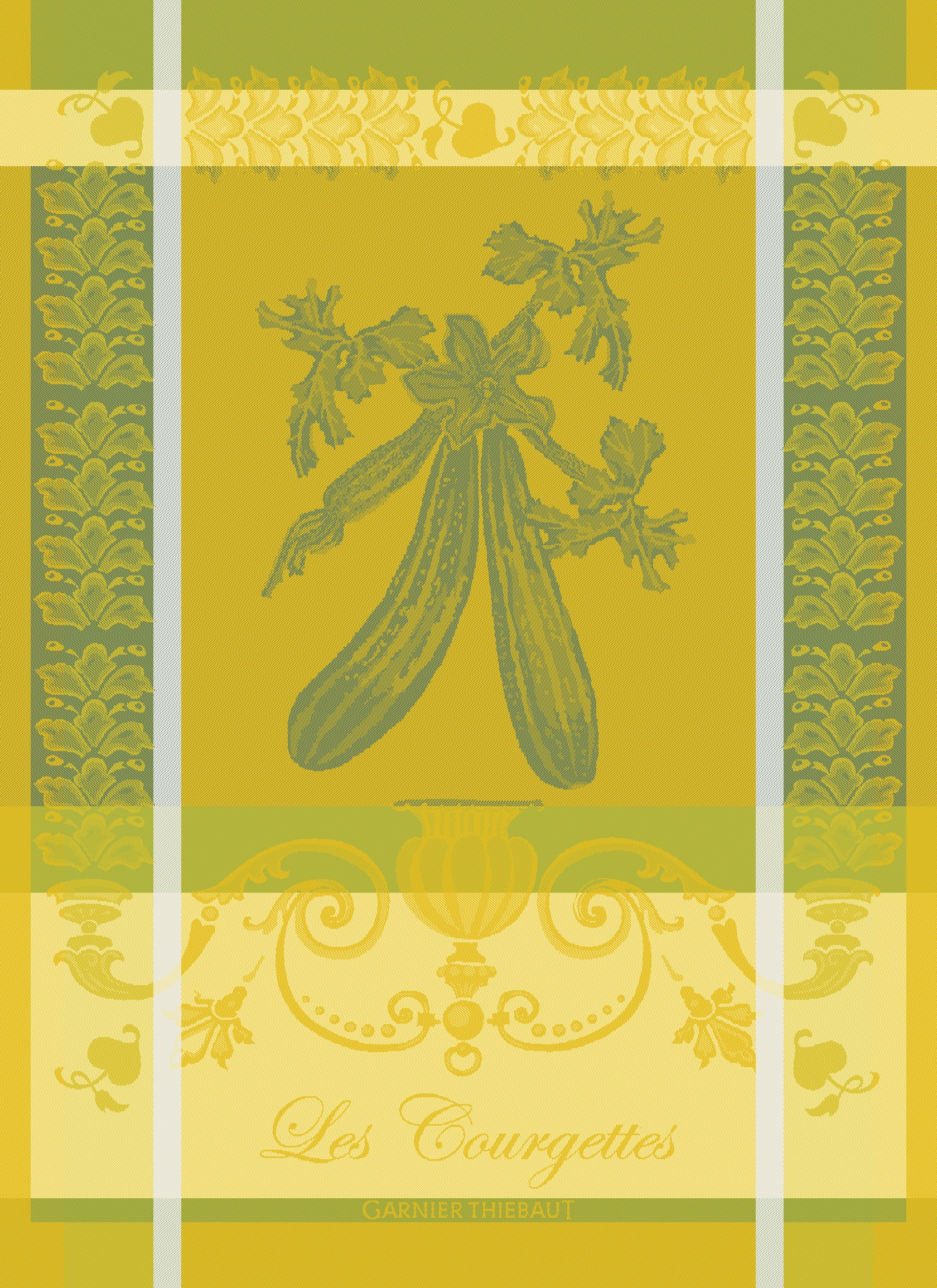 Garnier Thiebaut Geschirrtuch - Les Courgettes Jonquille