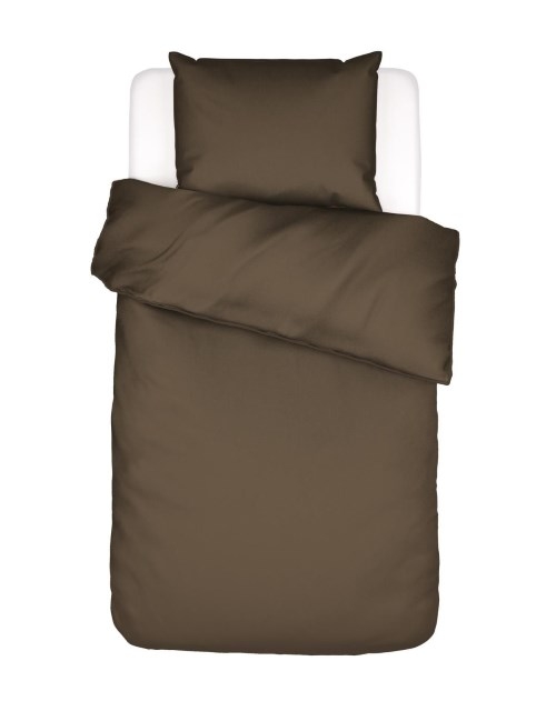ESSENZA Baumwollsatin Bettwäsche Minte Cafe Noir 155 x 220 cm + 80 x 80 cm