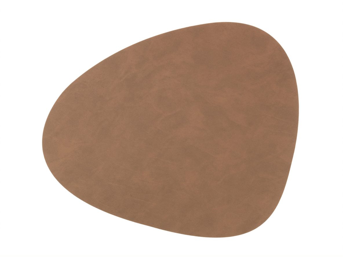 Lind DNA Tischset Curve L Brown Nupo in 37 x 44 cm