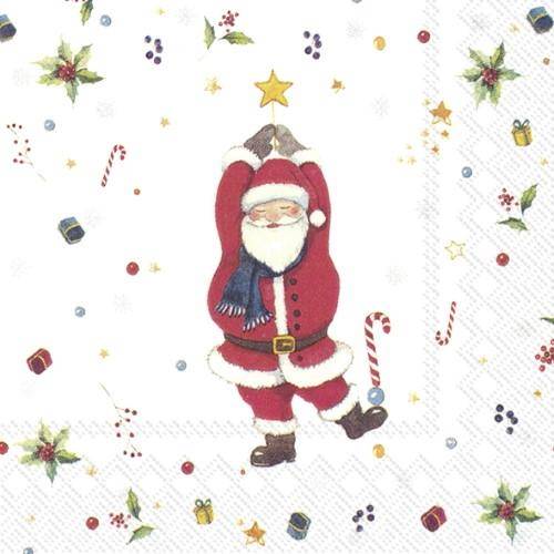 ihr Cocktail Servietten Santas Look 25 x 25 cm