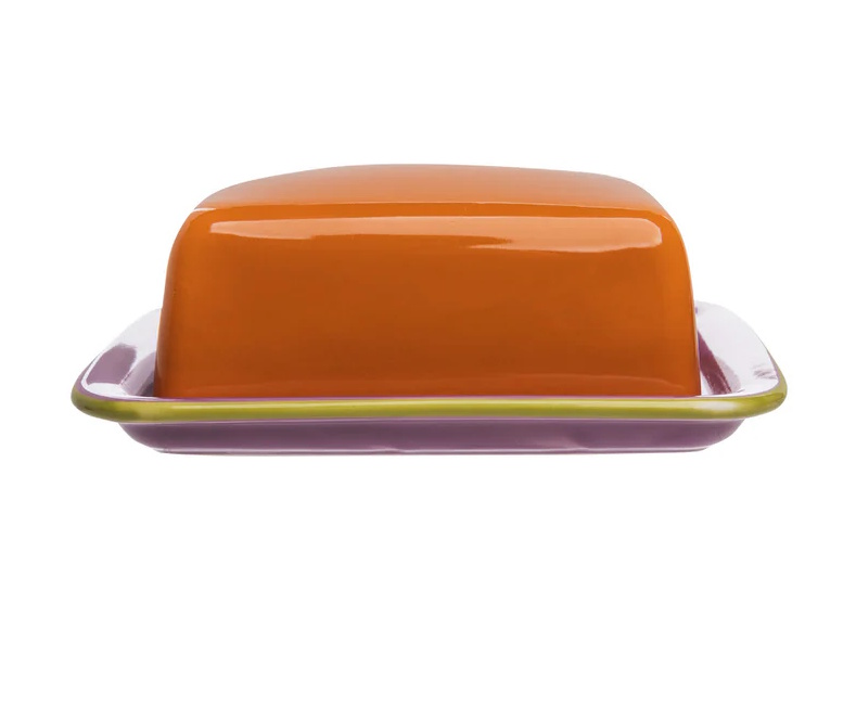 Tranquillo Butterdose Colouri Orange/Violett/Grün