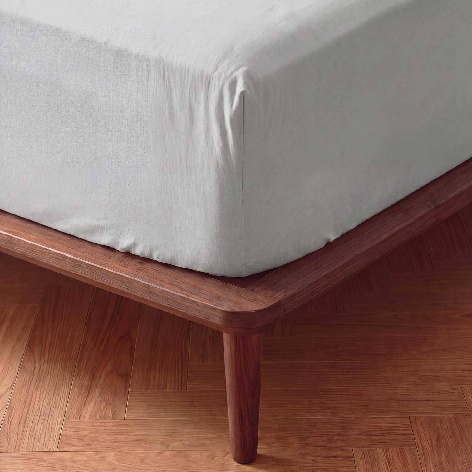 ESSENZA Fine Organic Jersey Spannbetttuch Grey 140-160 x 200-220 cm