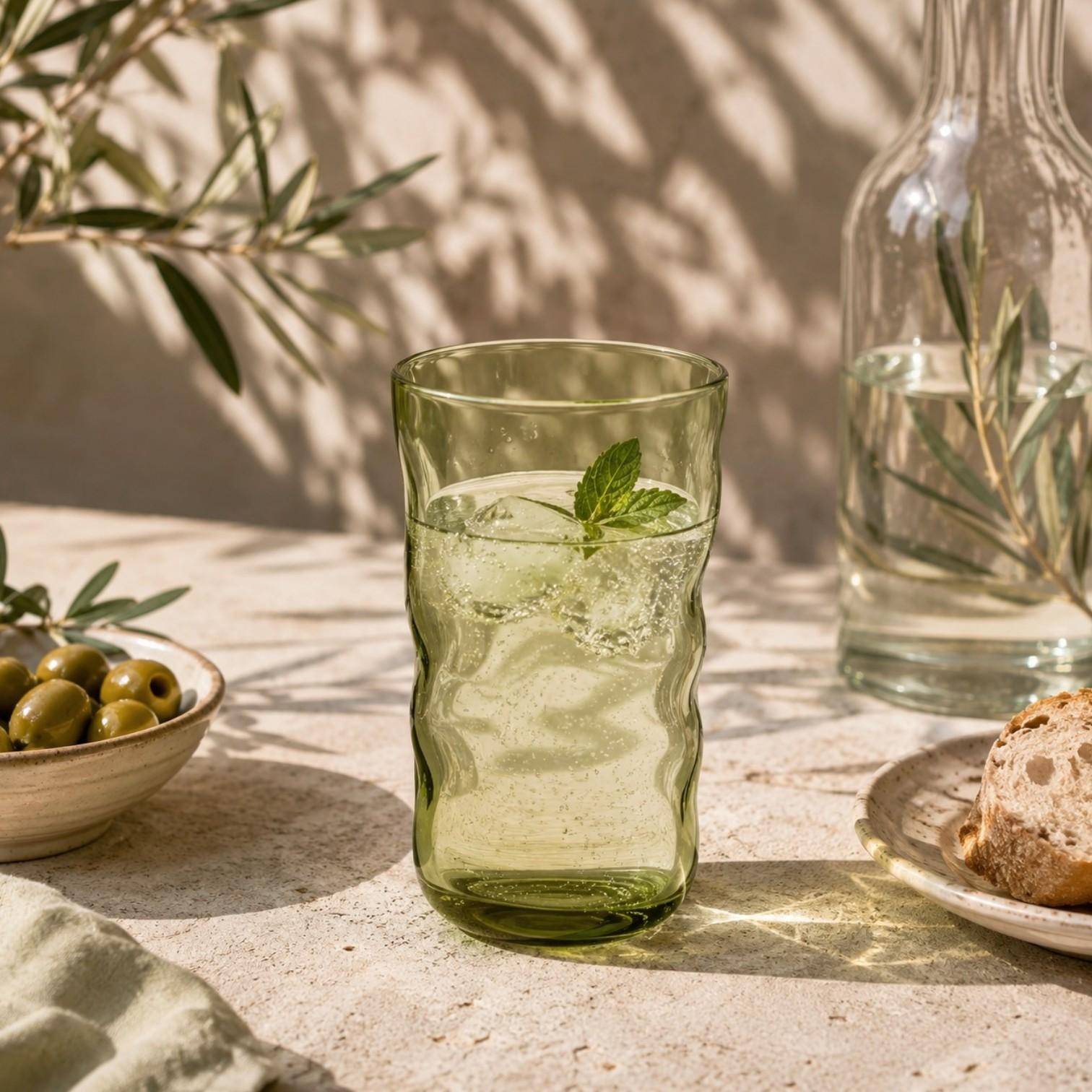Paveau Swirl Longdrinkglas 460 ml - Moss