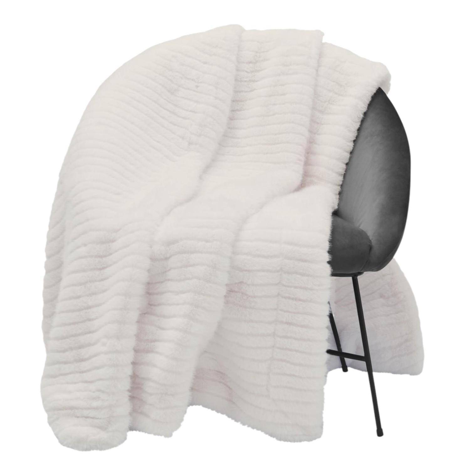 Skinnwille Plaid Grace Ivory  L 140 x 220 cm