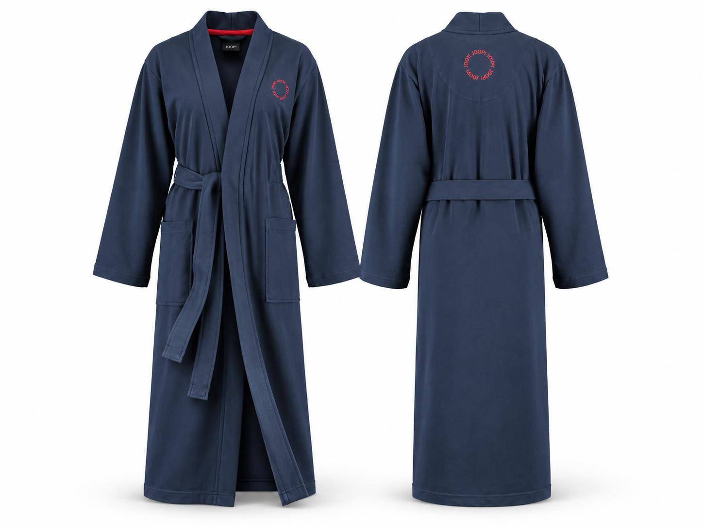 Joop! Damenbademantel Kimono leichter Pique 1654 Marine in 32/34