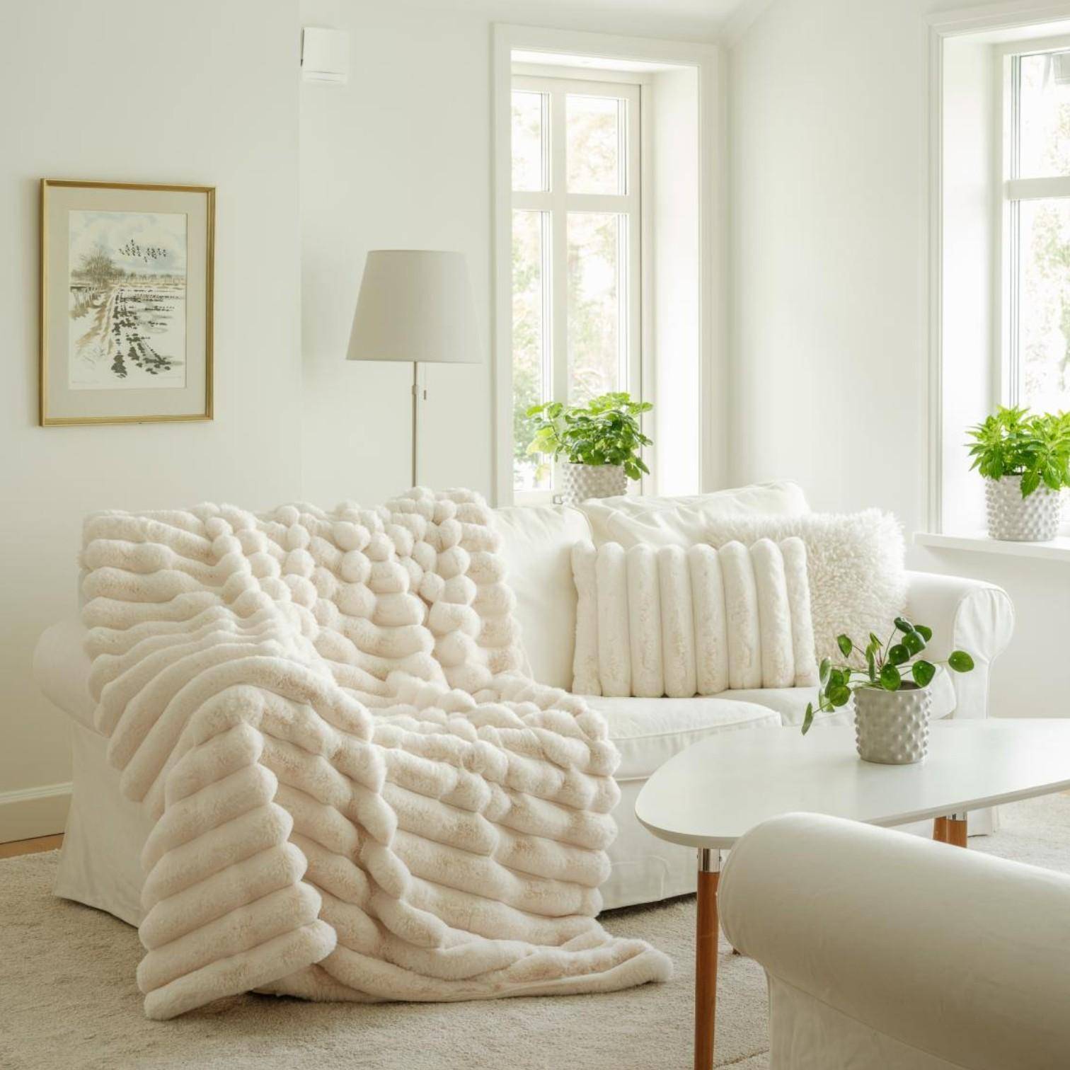 Skinnwille Dekokissen Liny Ivory 40 x 60 cm