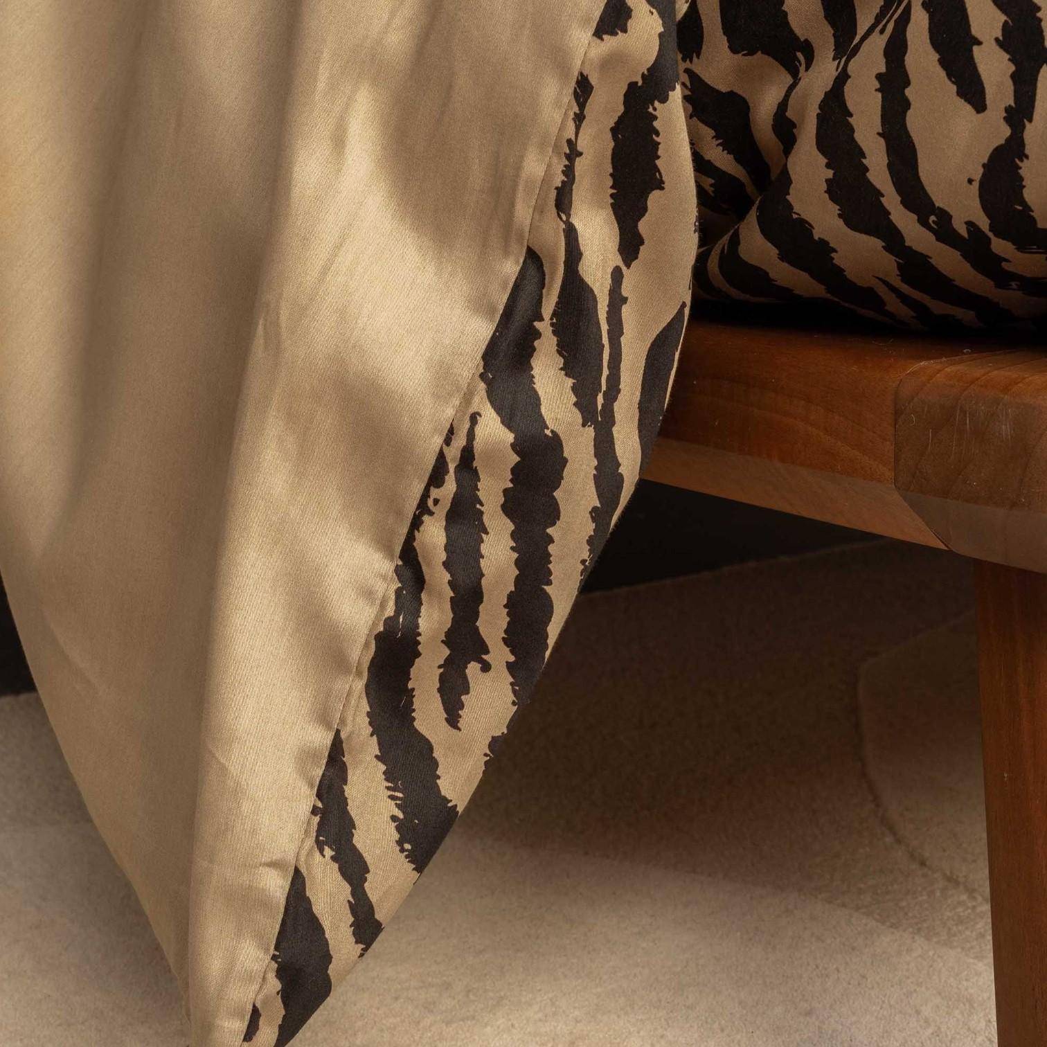 ESSENZA Baumwollsatin Bettwäsche Beline Golden Sand 135 x 200 cm + 80 x 80 cm