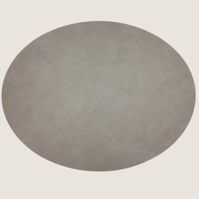 Lind DNA Tischset Oval L Light Grey Nupo in 35 x 46 cm