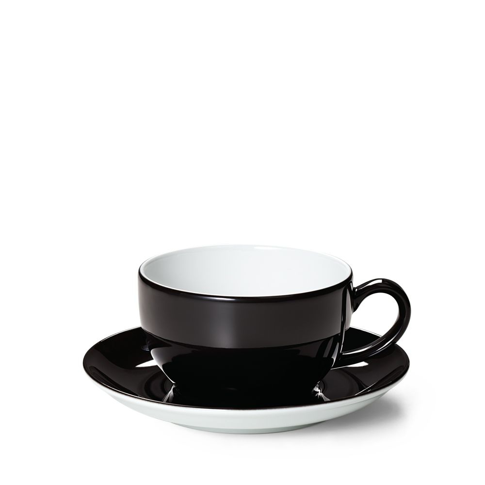 Dibbern Solid Color Cappuccinotasse schwarz (Obertasse)