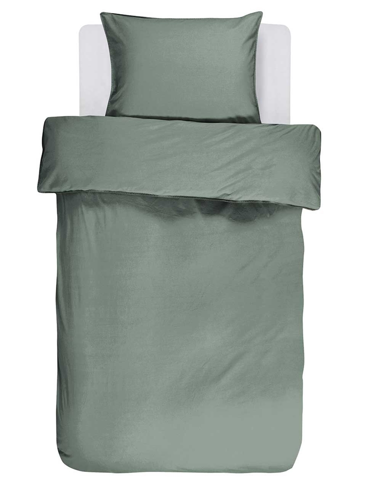 Essenza Renforcé Bettwäsche Guy Green 155 x 220 cm + 80 x 80 cm