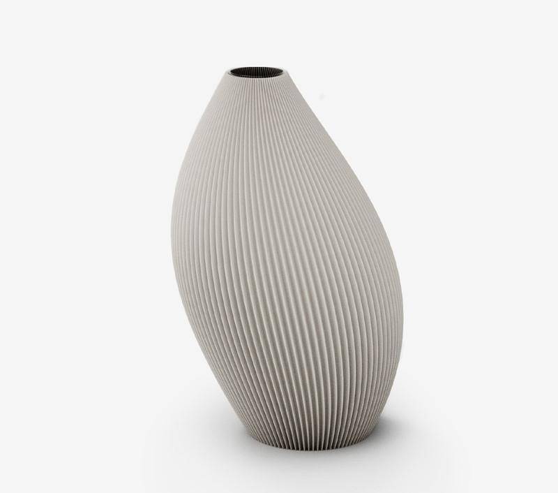 Recozy Bent 1 - Vase Moonlight Grey