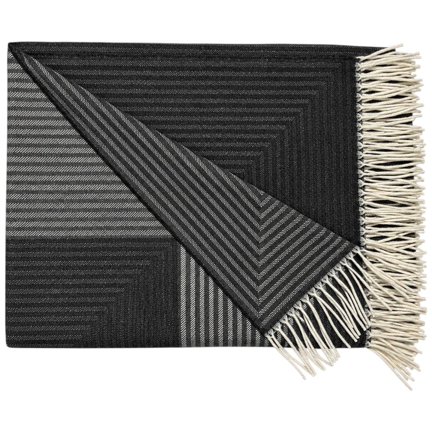 Annett Moschner Plaid Frame One Anthrazit 130 x 195 cm