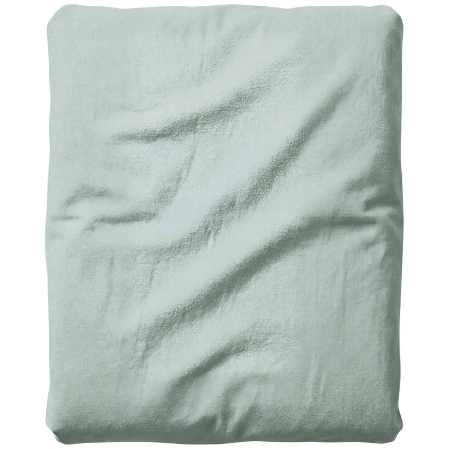 ESSENZA Fine Organic Jersey Spannbetttuch Dusty Teal 140-160 x 200-220 cm