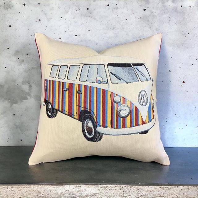 Steen Design Kissenhülle Wohnmobile in der Farbe Rot 45 x 45 cm