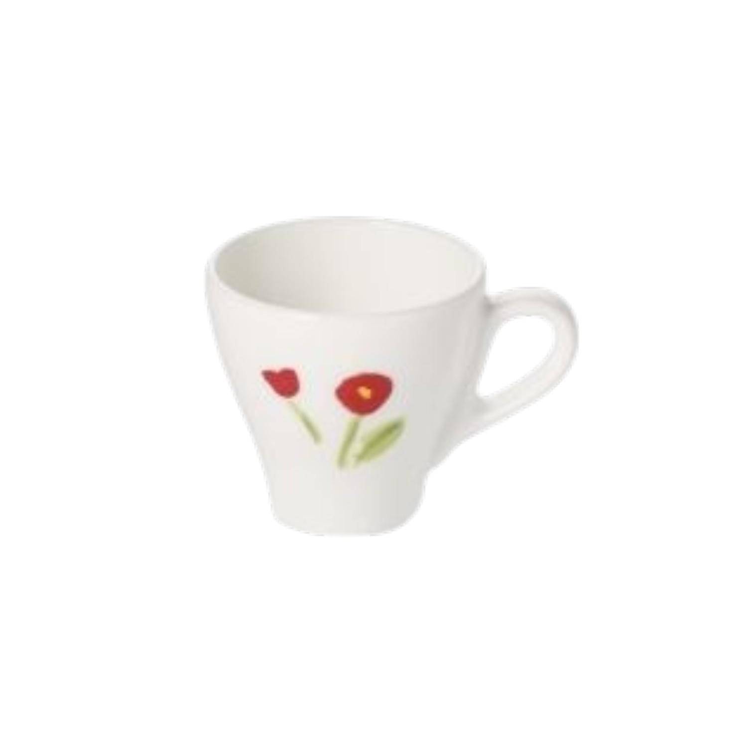  Dibbern Impression Blume rot Espressotasse Classico 0,11 l