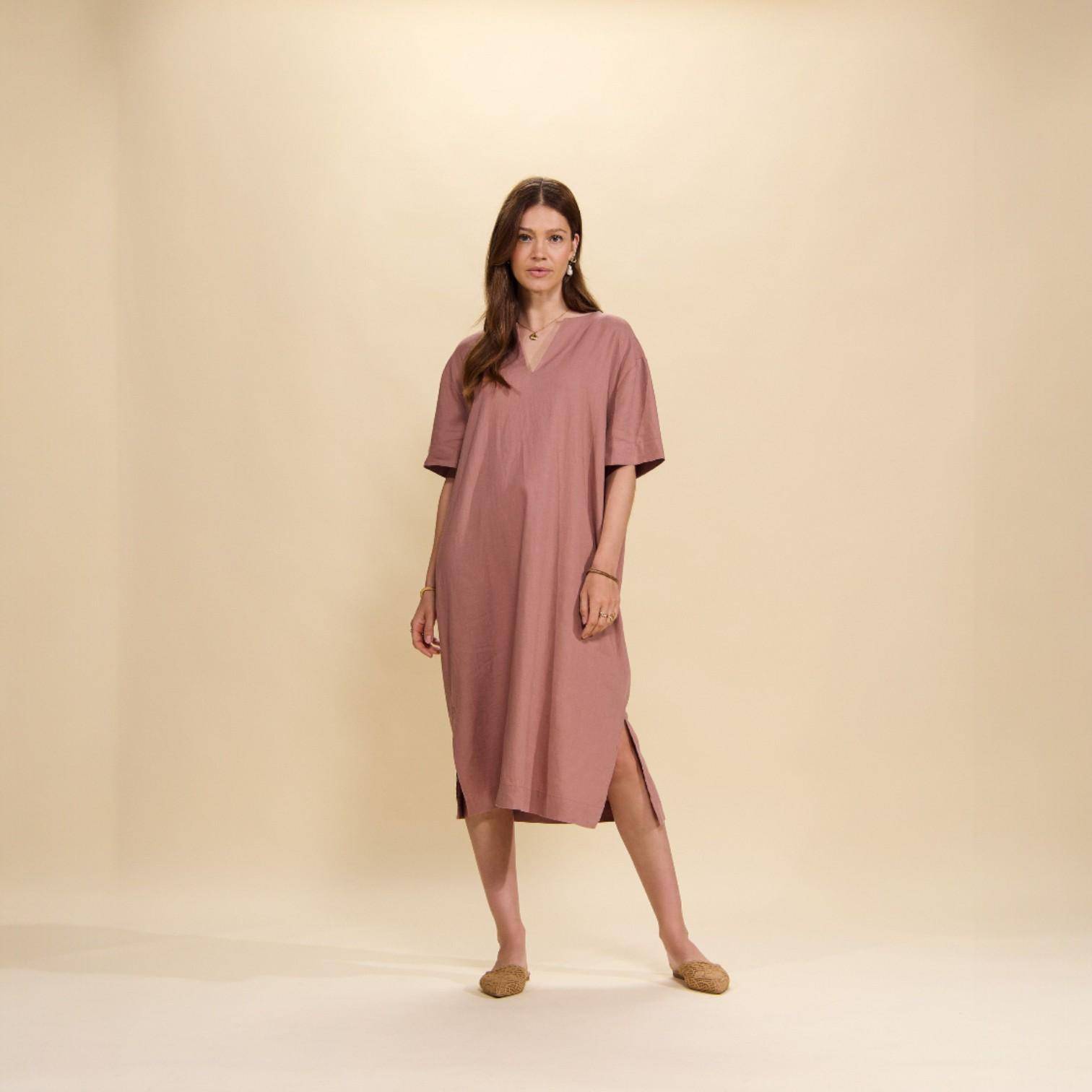 ESSENZA kurzärmeliges Nachthemd Eara Uni Earth Rose M
