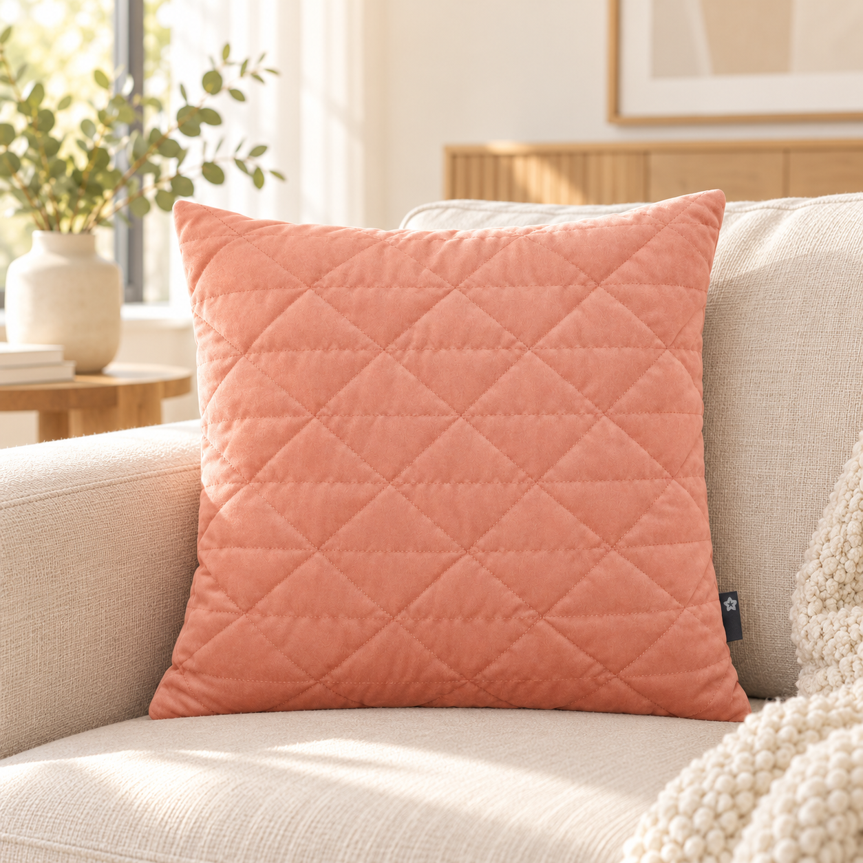 Pichler Kissenhülle Box Peach 40 x 40 cm