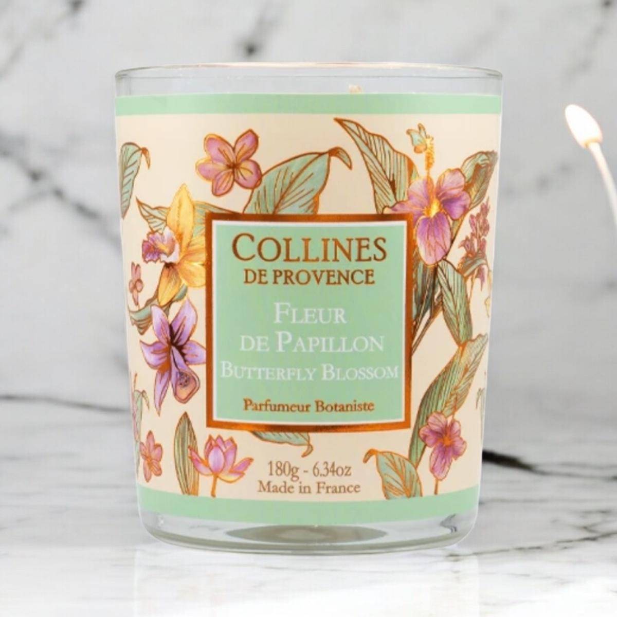 Von Collines De Provence - Duftkerze Schmetterlingsblume 180g