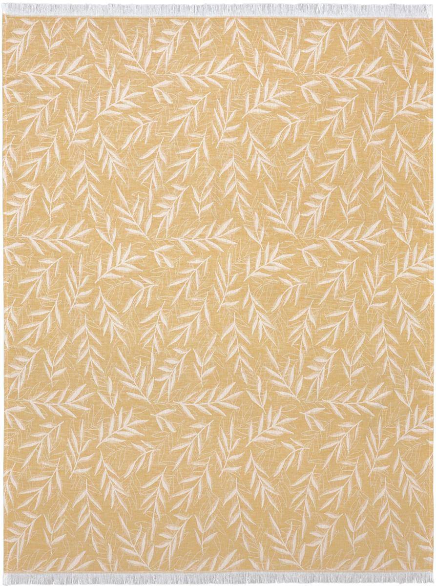 Biederlack Plaid Wohndecke Lavander 130 x 180 cm gelb