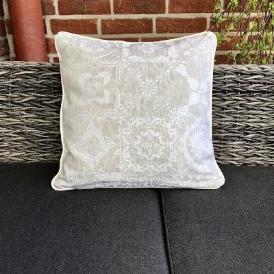 Garnier Thiebaut Kissenhülle Mille Azulejas Naturel in 40 x 40 cm