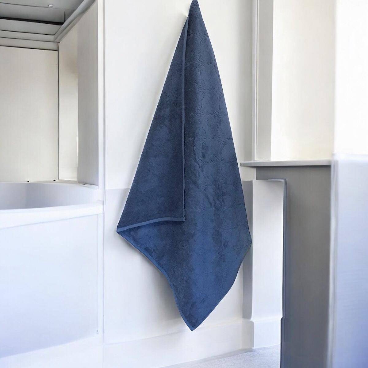 JOOP! Frottiertuchserie Uni Cornflower 1670 Duschtuch Marine 