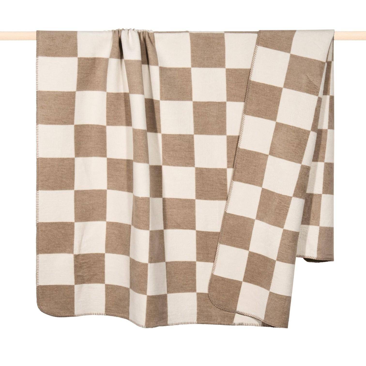 Pad Decke Chess in Sand-Taupe 150 x 200 cm