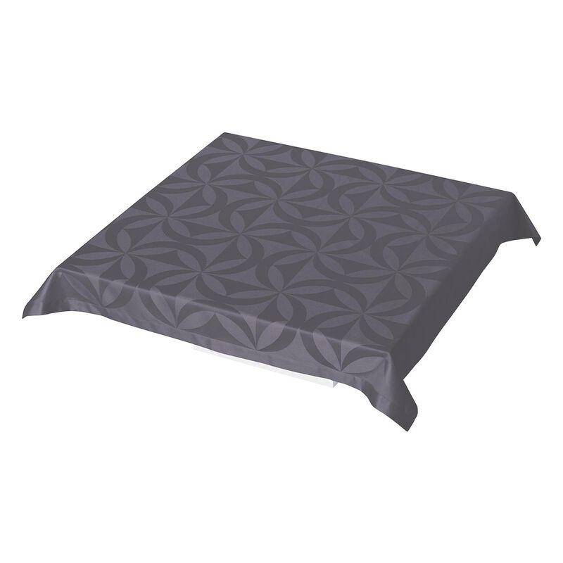 Le Jacquard Francais Tischdecke Ellipse Orage beschichtet 140 x 260 cm