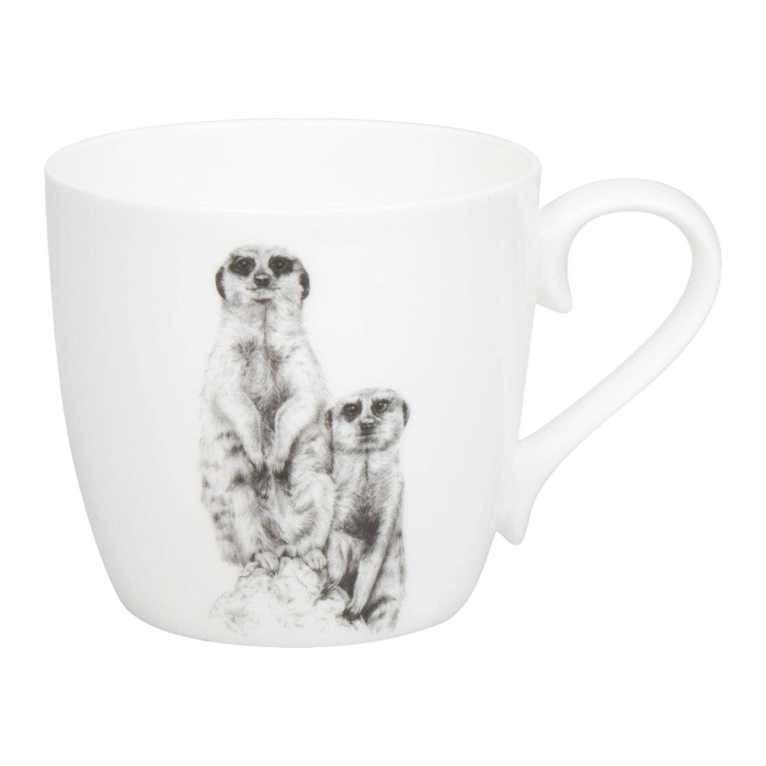Könitz Amazing Animals Erdmännchen Becher aus Bone China 450 ml