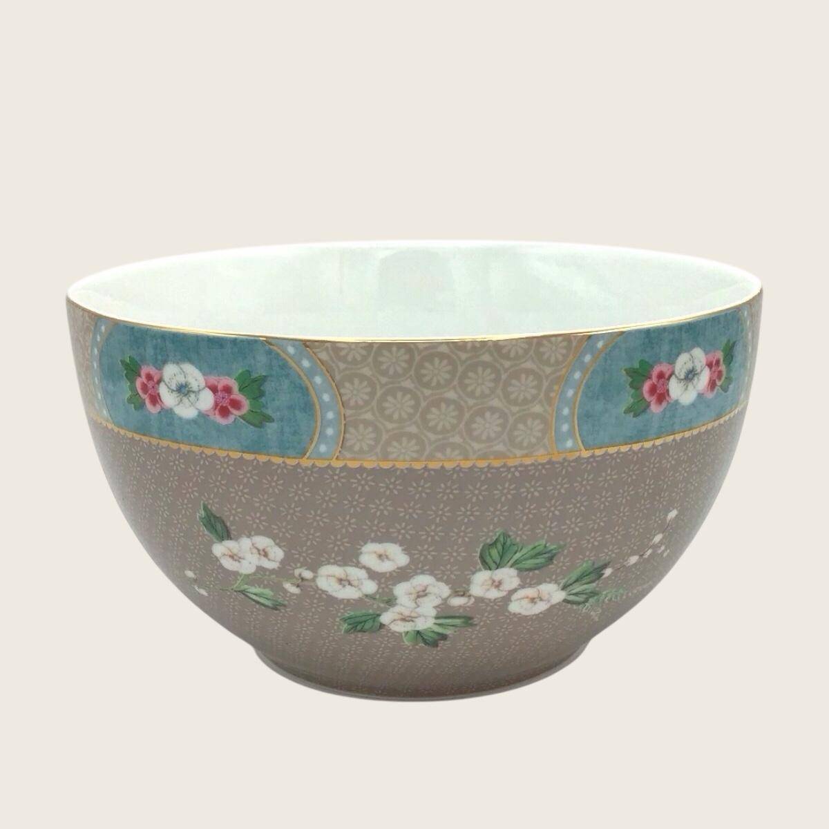 PiP Studio Bowl Blushing Birds Khaki 18 cm