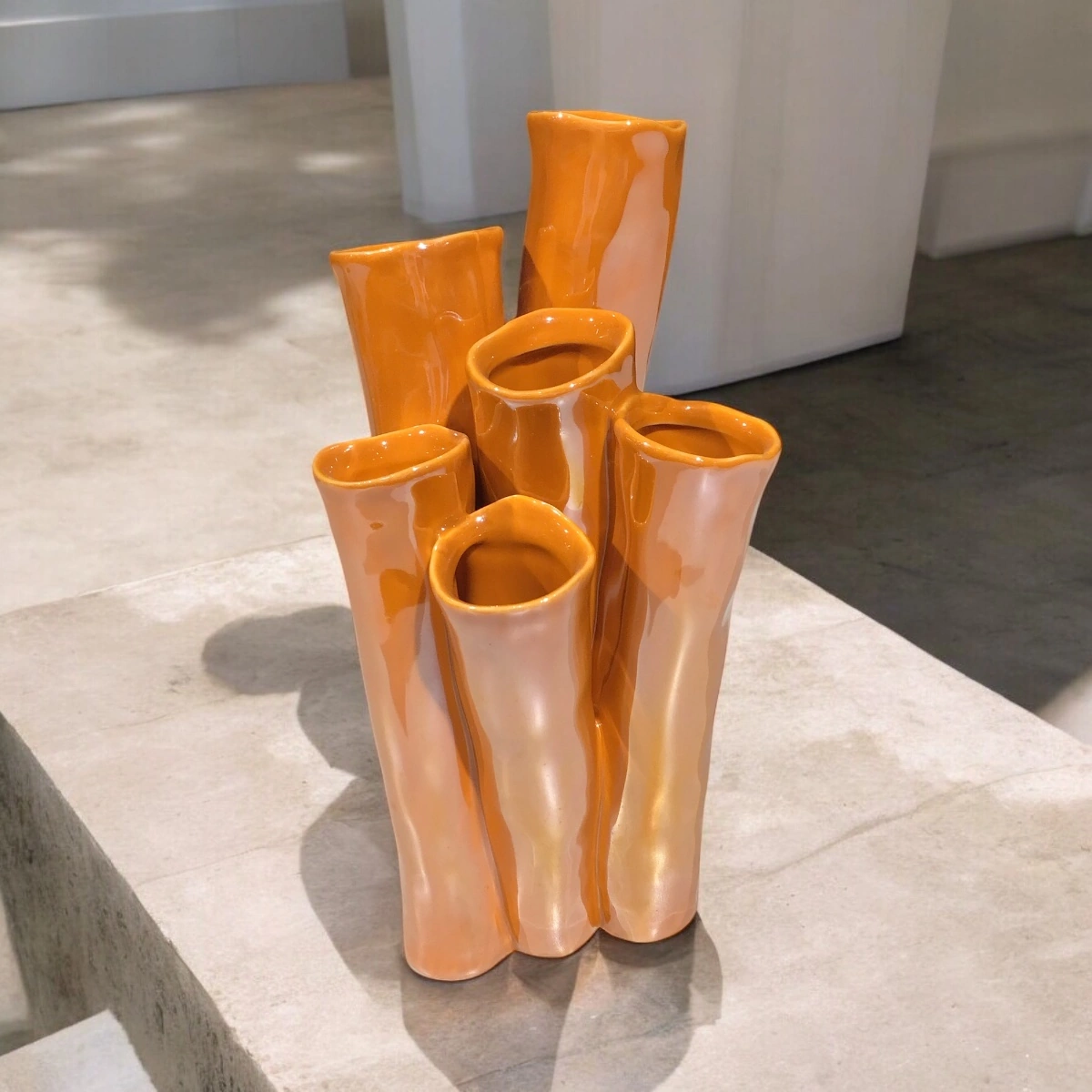Villa Poterry - Vase New Juul in Orange 25 cm