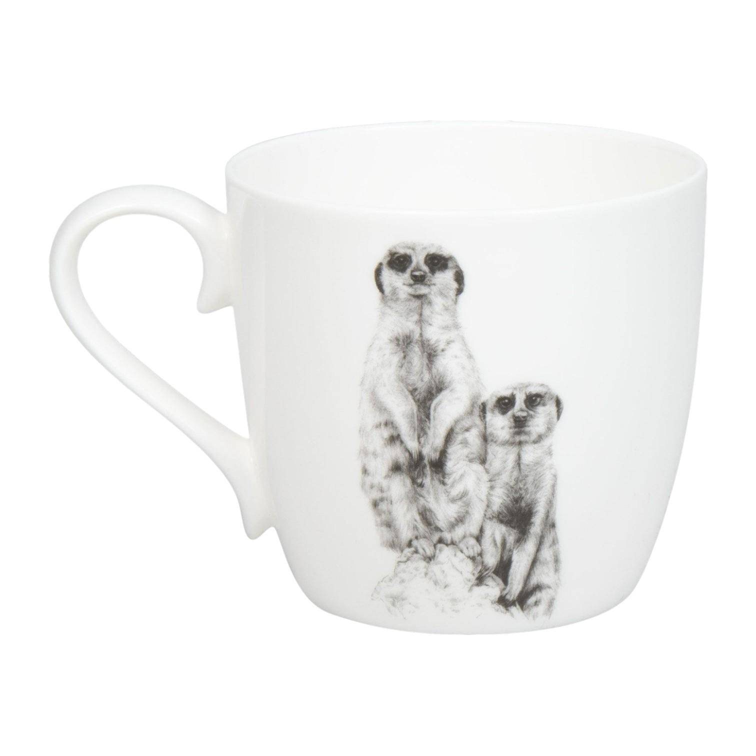Könitz Amazing Animals Erdmännchen Becher aus Bone China 450 ml