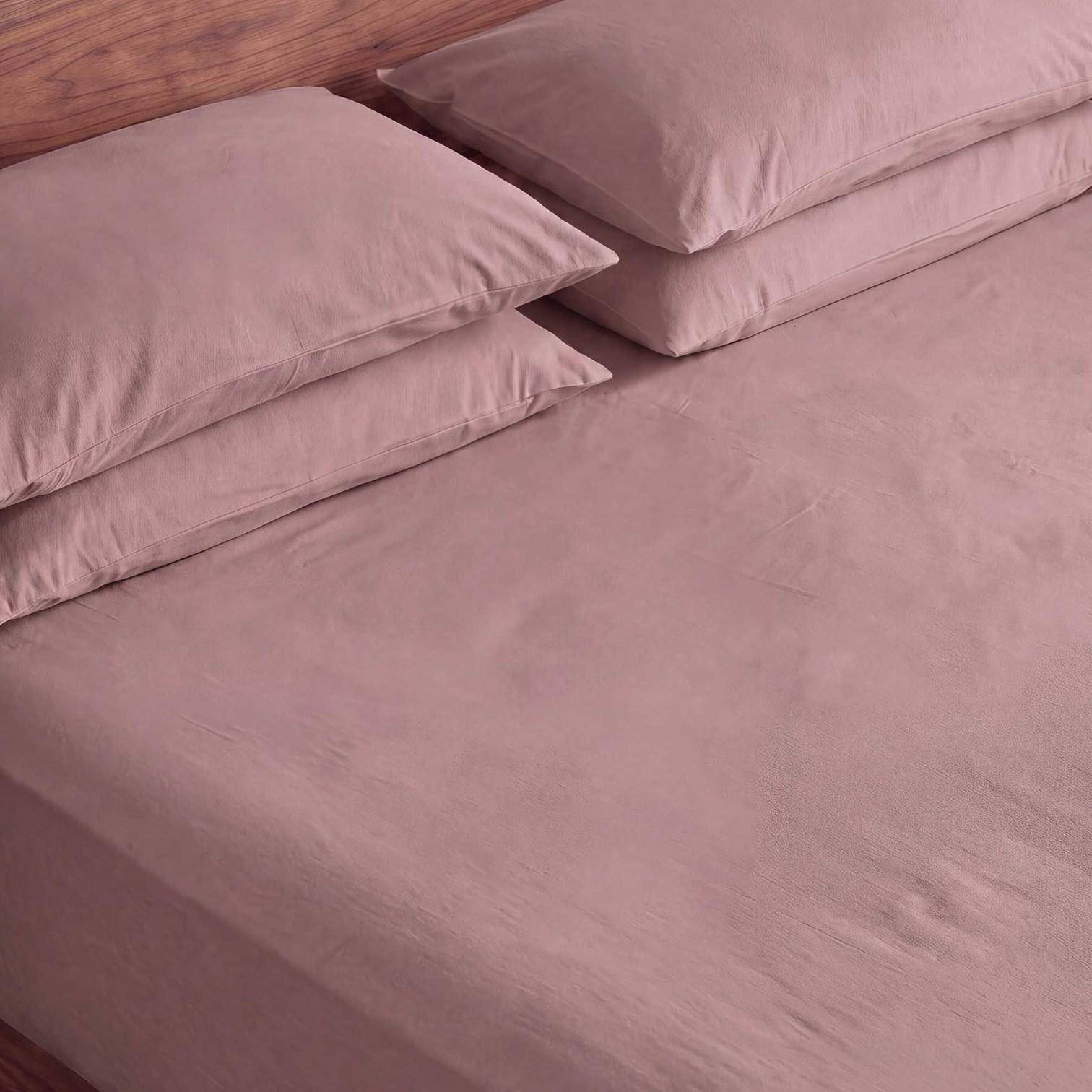 ESSENZA Fine Organic Jersey Spannbetttuch Woodrose 90-100 x 200-220 cm