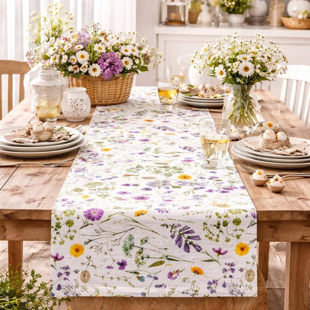 Sander Tischläufer Freya – Digitaldruck, florales Design