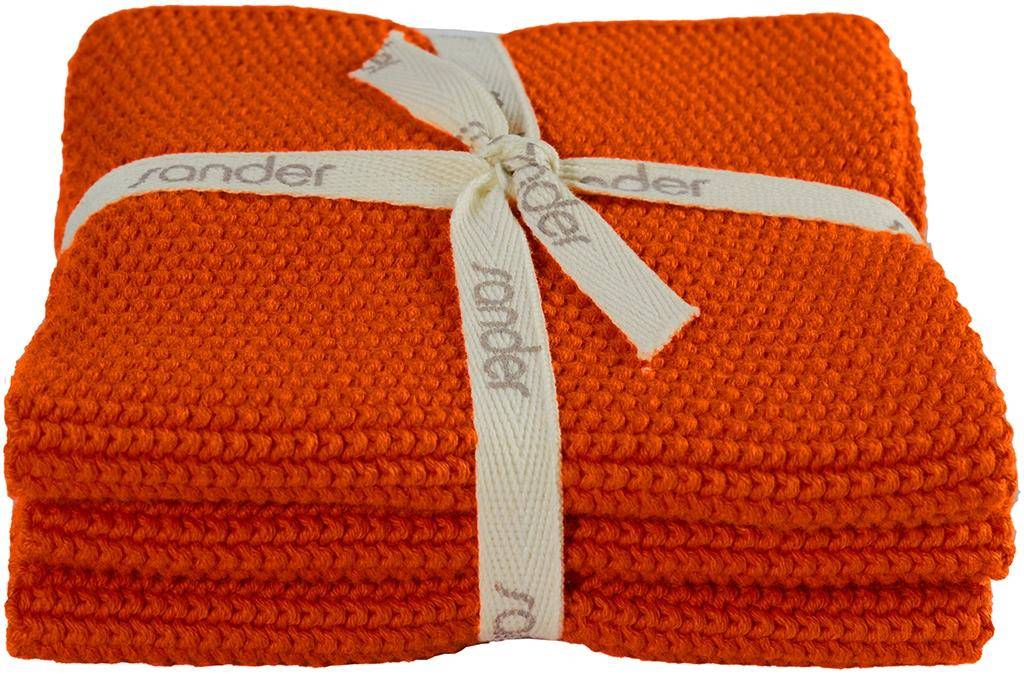 Sander Tuch 3-er Set Allstars Orange 25 x 25 cm