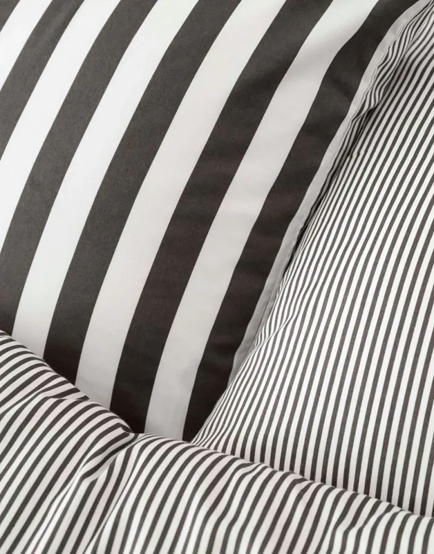 Marc O'Polo Bettwäsche Classic Stripe Anthrazit 135 x 200 cm