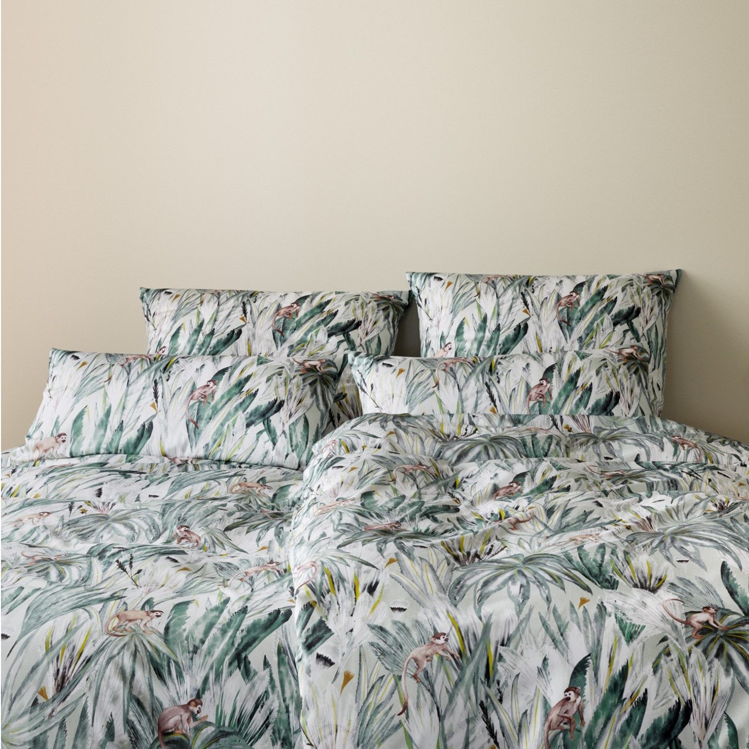 Elegante Bettwäsche Monkeys Bambus Satin – Exotisches Design