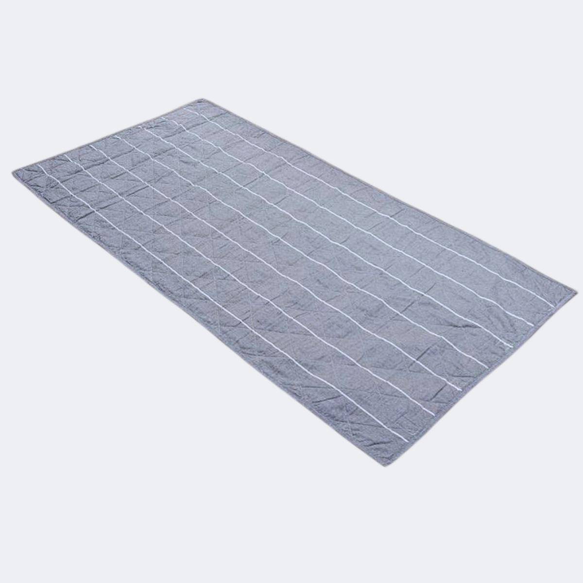 by Wille Gefütterte Strandmatte Alma in Navy/Weiß