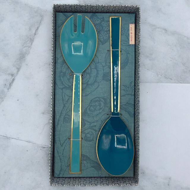 Pip Studio Spring to Life 2er Set Salatbesteck Fb. Blue