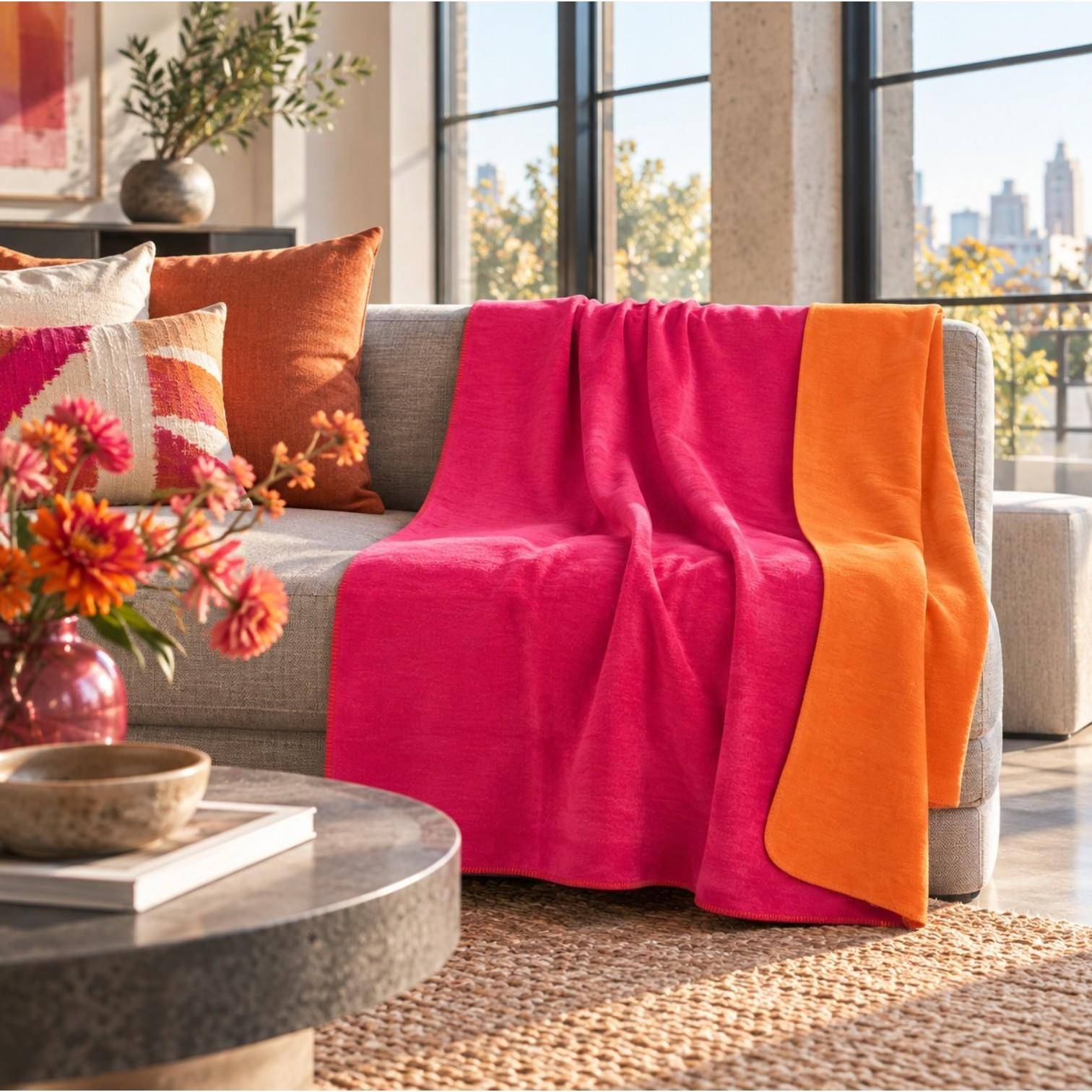 Pad Decke Hobart in Pink 150 x 200 cm